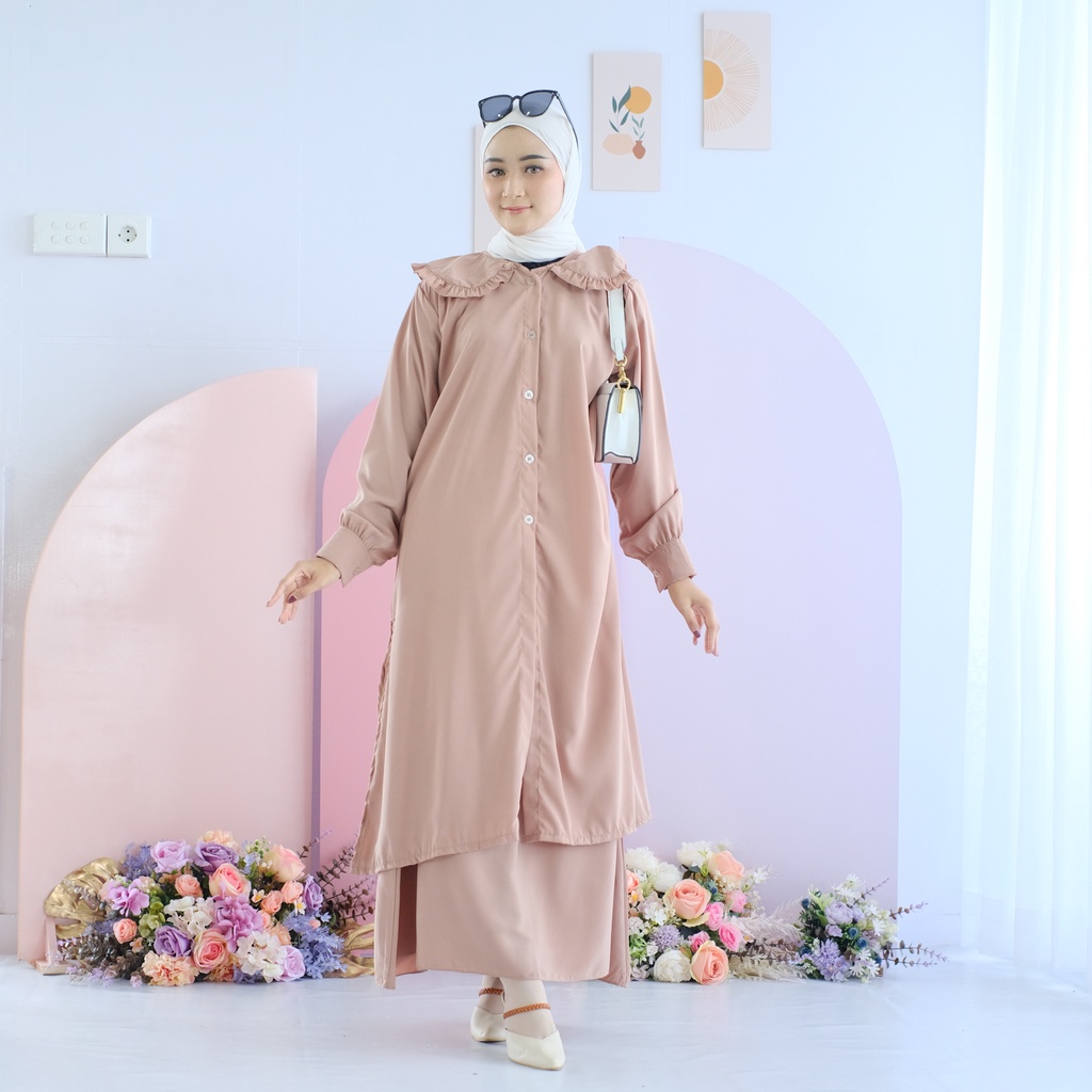 (MSB) ONE SET SAWANA OVERSIZE DAILY BUSUI TUNIK SET WOLFIS