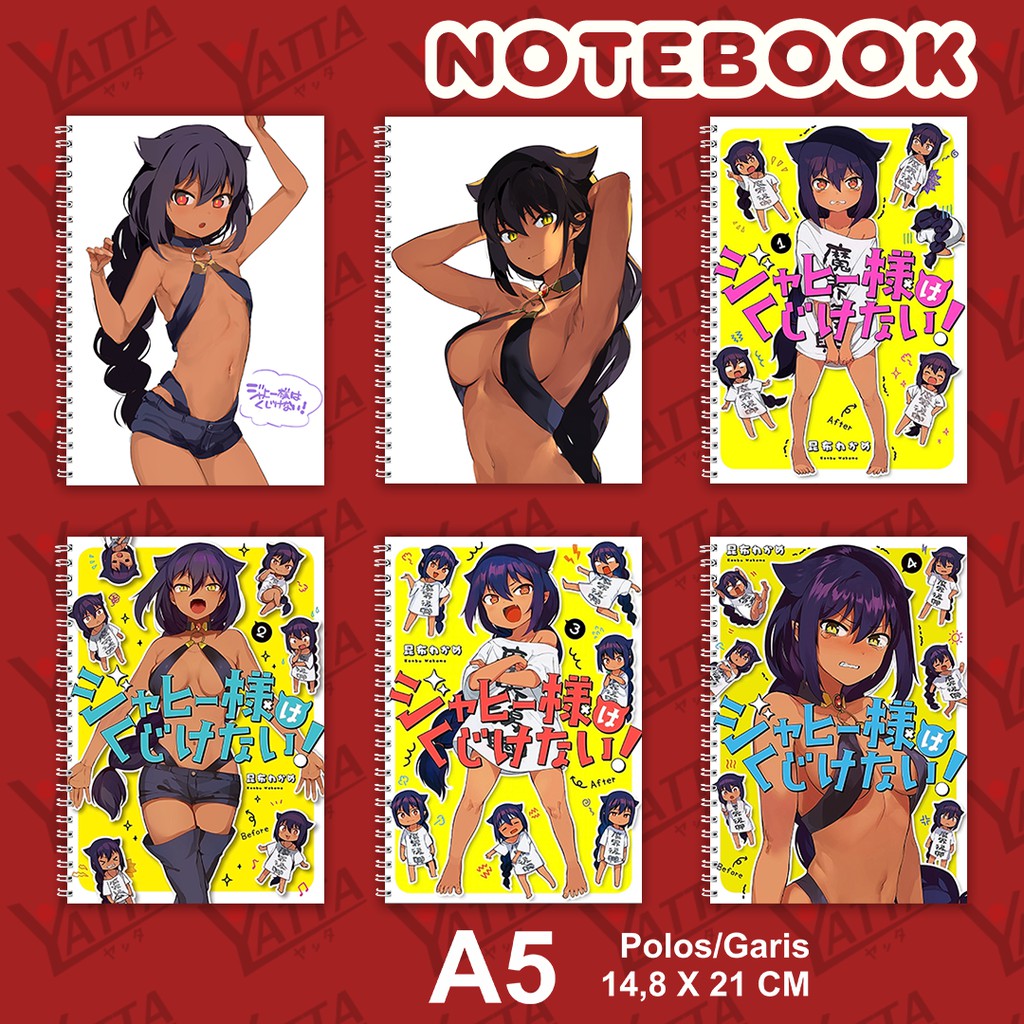 

Notebook Anime ukuran A5 14,6 cm x 21 cm Jahy-sama wa Kujikenai