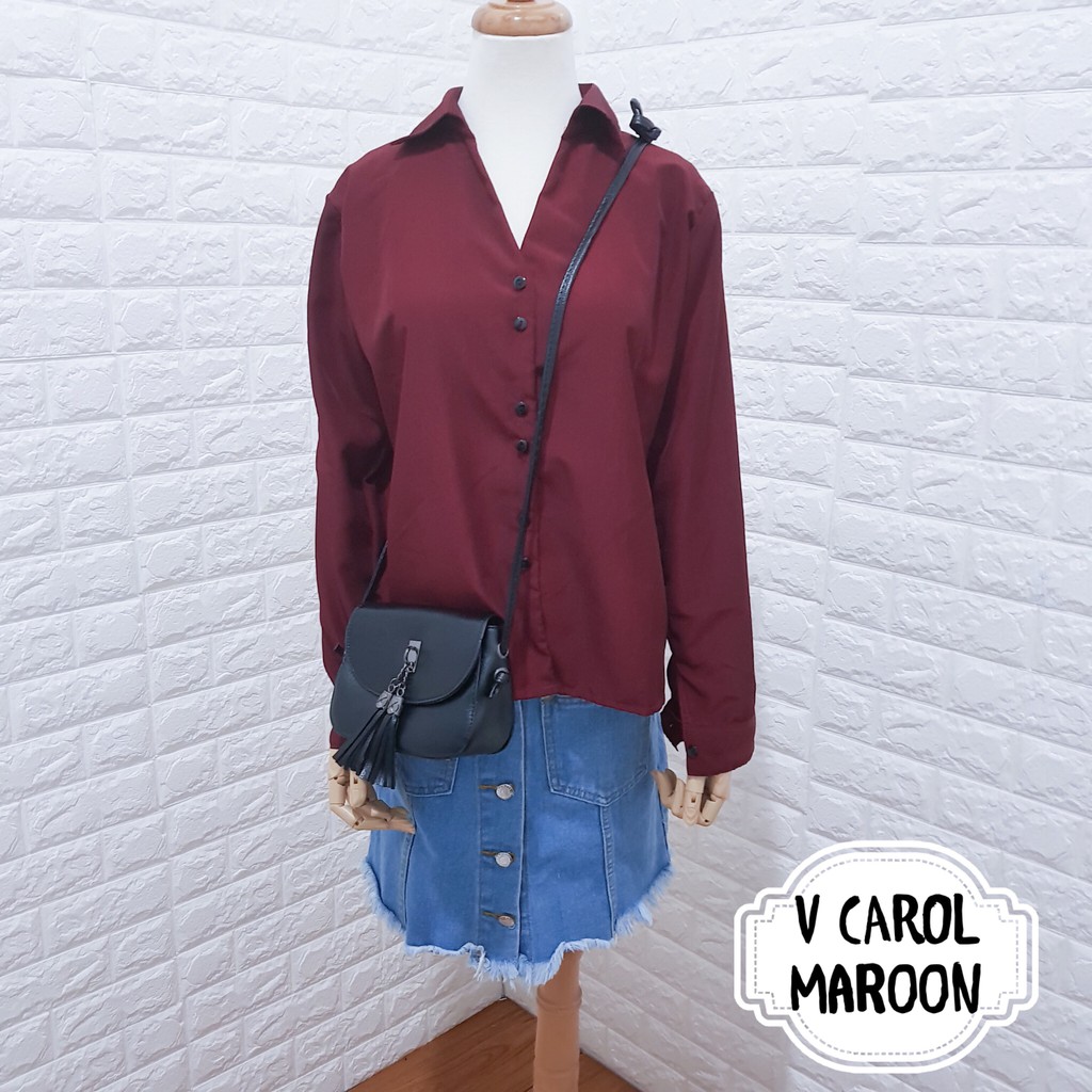 GFS AT V CAROL SHIRT ORIGINAL BAHAN TEBAL