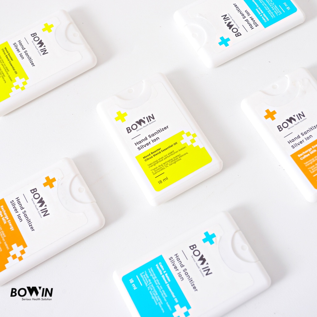 Bowin Hand Sanitizer Pocket Spray Essential Oil | Silver Ion Anti Bakteri &amp; Aman Non Alkohol