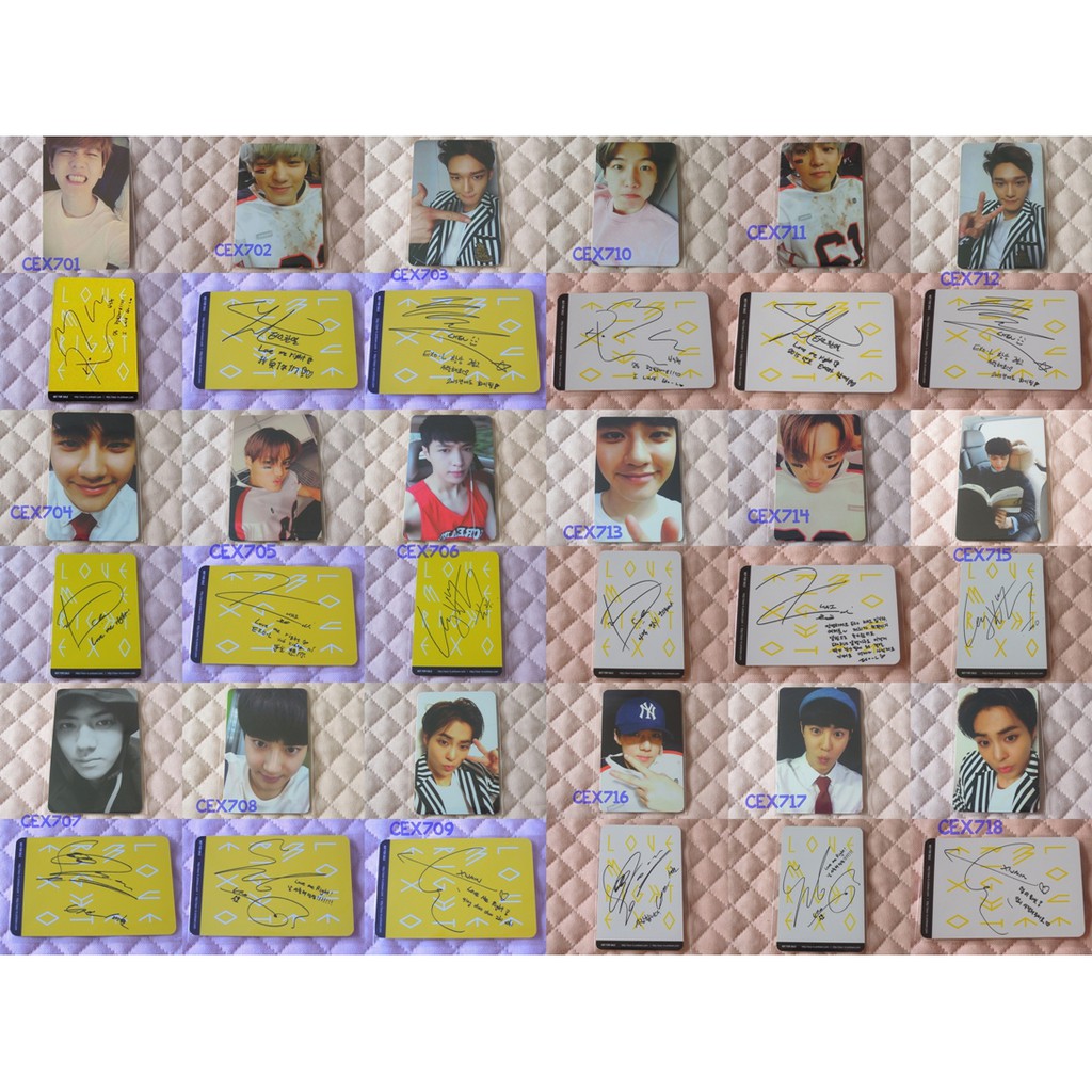 EXO Love Me Right LMR Photocard