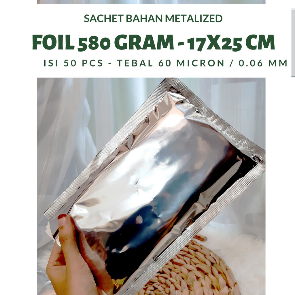 Alumunium Foil Kemasan Bubuk Aluminium Kemasan Foil ALUFOIL SACHET 17X25 Aluminium Kotak 17X25