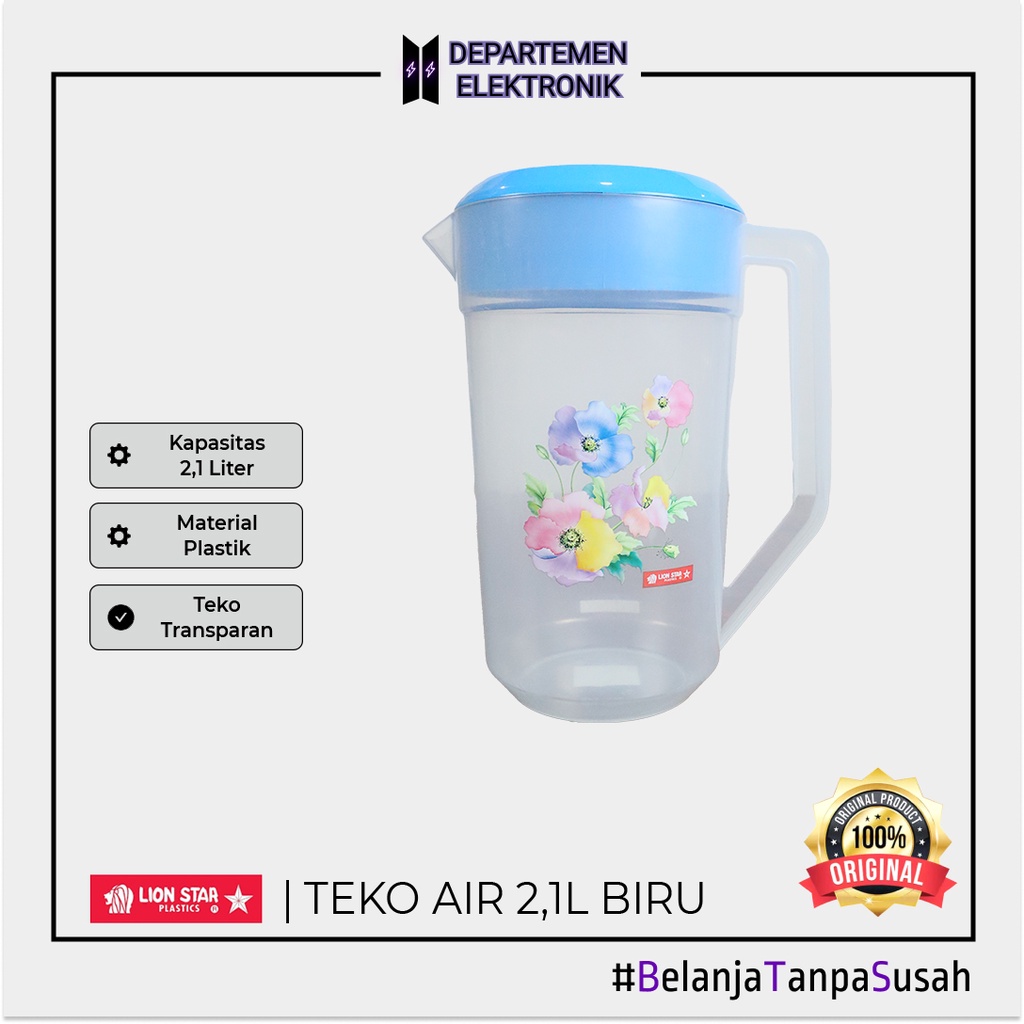 TEKO AIR PLASTIK LION STAR 2,1 LITER