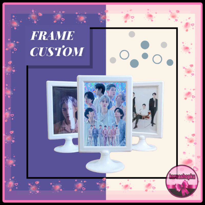 FRAME KPOP CUSTOM FOTO REQUEST BINGKAI PHOTO BTS NCT EXO BLACKPINK ITZY ENHYPEN TREASURE STRAY KIDS 