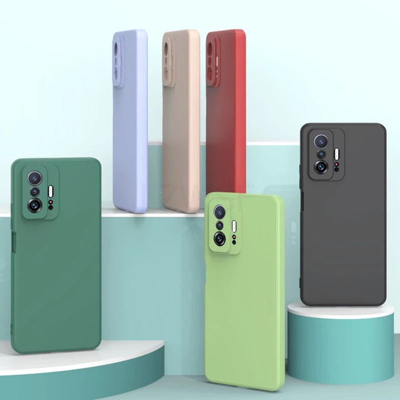 Soft Case Xiaomi Mi 11T / Pro, Redmi Note 11 + Redmi Note 11 Pro / Redmi Note 11 Pro 5G Liquid Silikon Slim Skin Candy Macaron Bludru