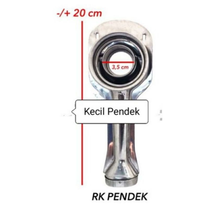 Tungku Buner  ,  7CM  , Cerobong rinnai 522 SET , 𝚃ungku  Kompor  , rinnai panjang dan burner