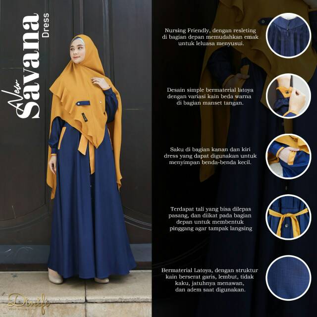 GAMIS DEWASA NEW SAVANA DRESS GAMIS SYARI TERBARU