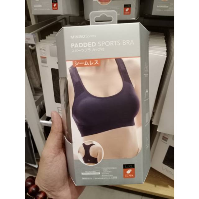 miniso padded sports bra