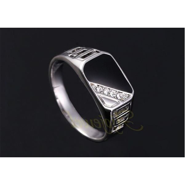 Cincin Cowok Cincin Pria Big Size Jumbo Bahan lapis Platinum  Bikers Ring