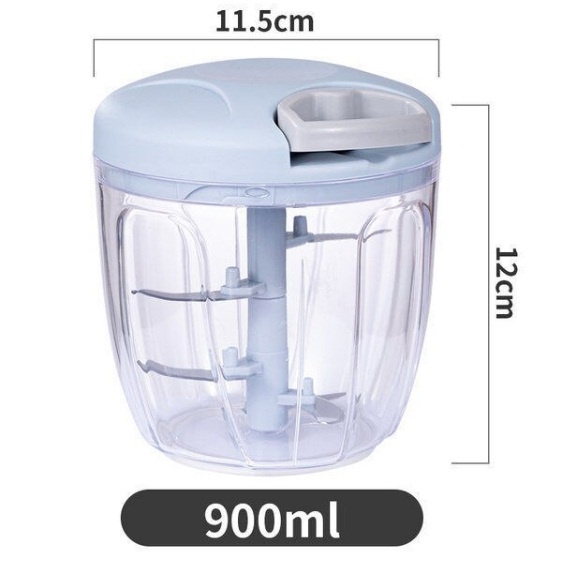 BIG Speedy Chopper Blender Tarik Manual 5 Blade Mata Pisau (Kapasitas 900 ml)