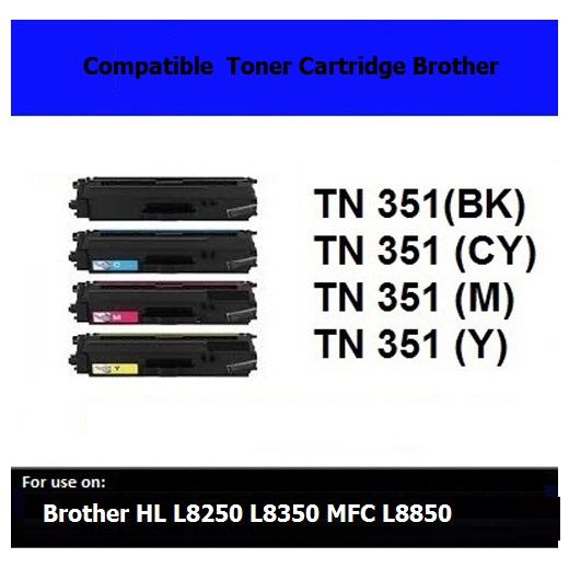 Toner Cartridge Compatible TN-351-Brother HL L8250 L8350 MFC L8850