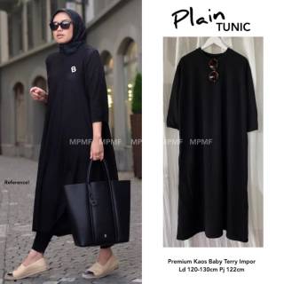  TUNIK  PLAIN TUNIK  BY MPMF TUNIK  BAHAN  KAOS  BABYTERRY 