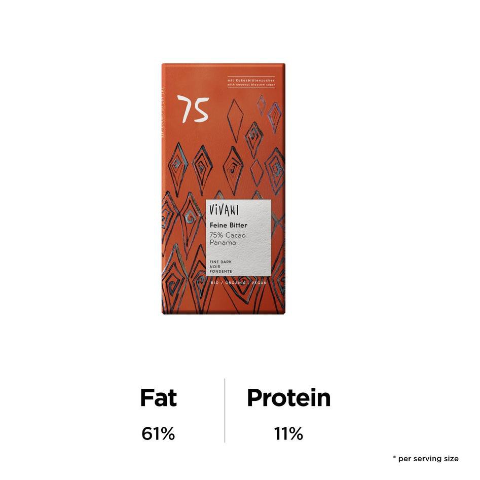 

[VIP] Vivani Organic Dark 75% Cocoa 80g