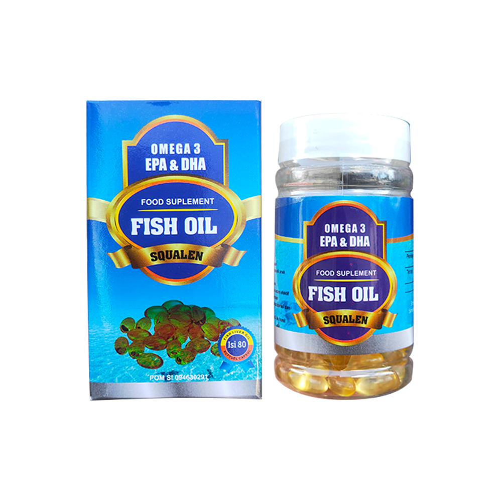 

FISH OIL Minyak Ikan Omega 3 + DHA 80 Kapsul