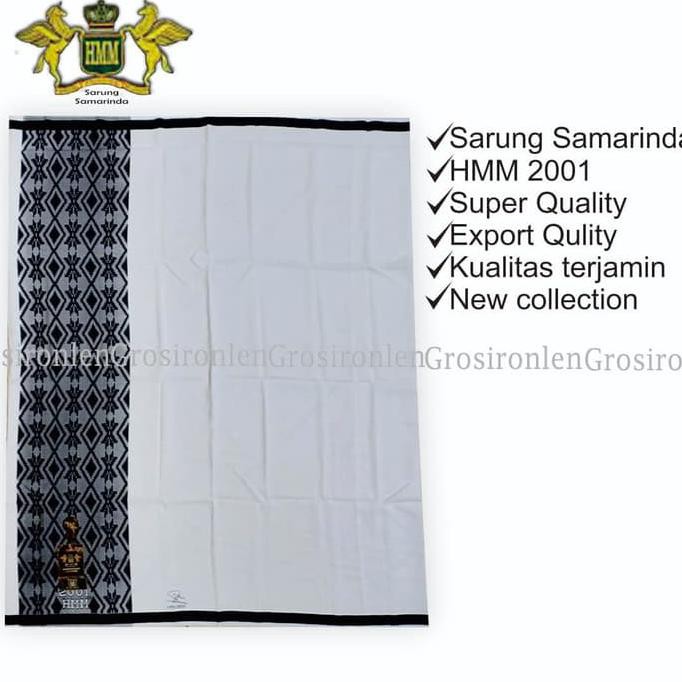 SARUNG HMM PUTIH POLOS DISKON