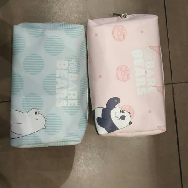 Miniso Tas kosmetic We Bare Bears-Rectangle Cosmetic