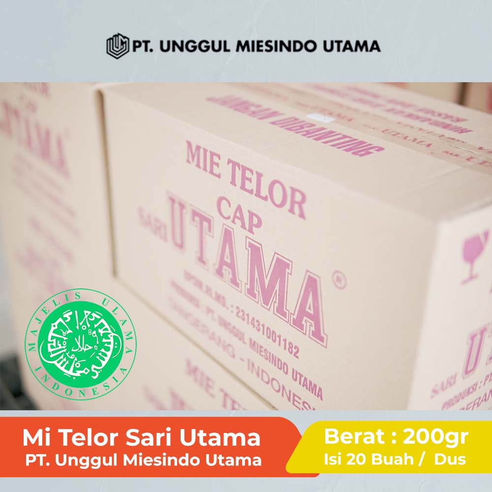 

Mie Telor Sari Utama 200gr 1 Dus Isi 20 Pcs Murah & Enak