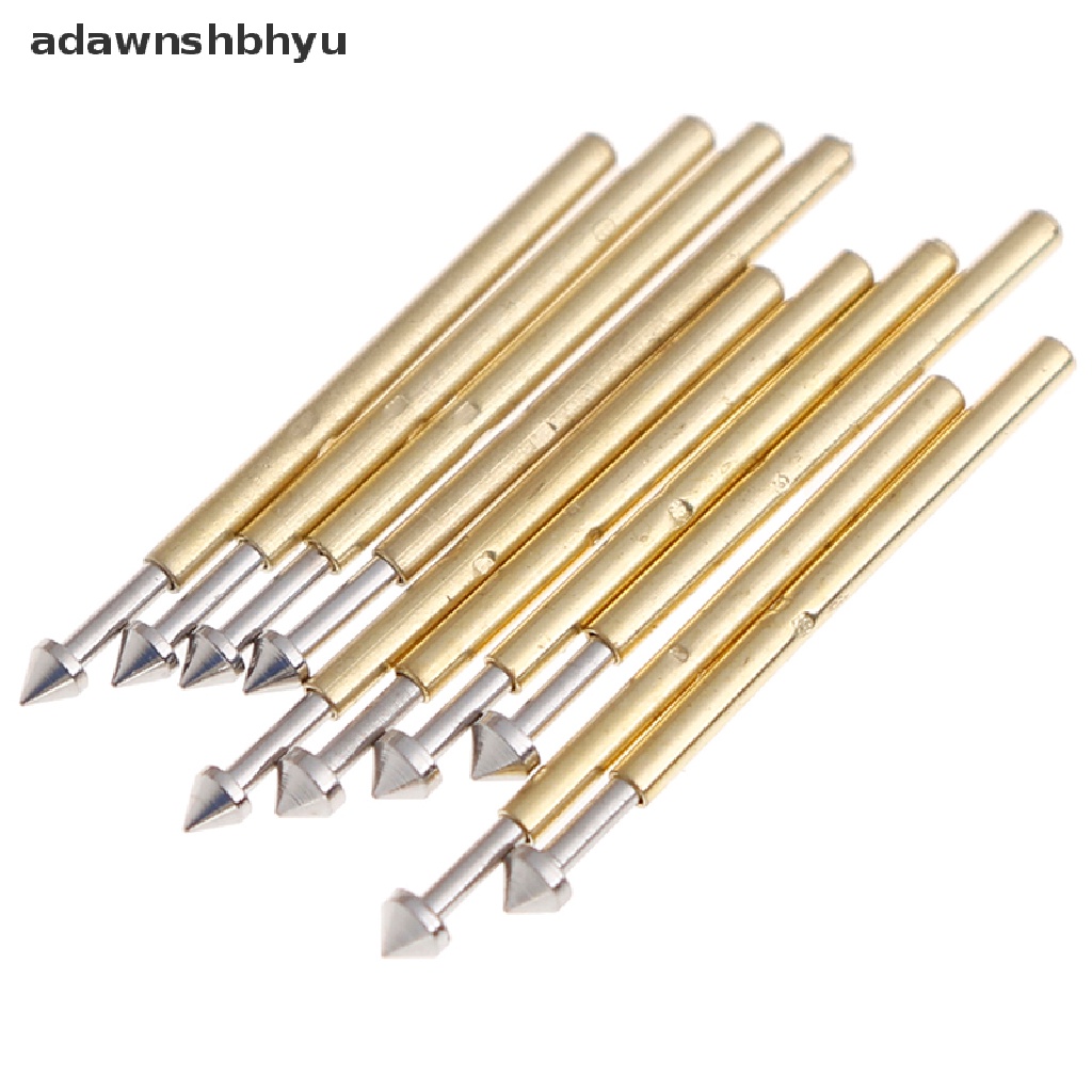 Adawnshbhyu 100Pcs P75-E2/E3 spring test probe pogo pin 1.3/1.5mm Kepala Kerucut 1.0mm Bidal