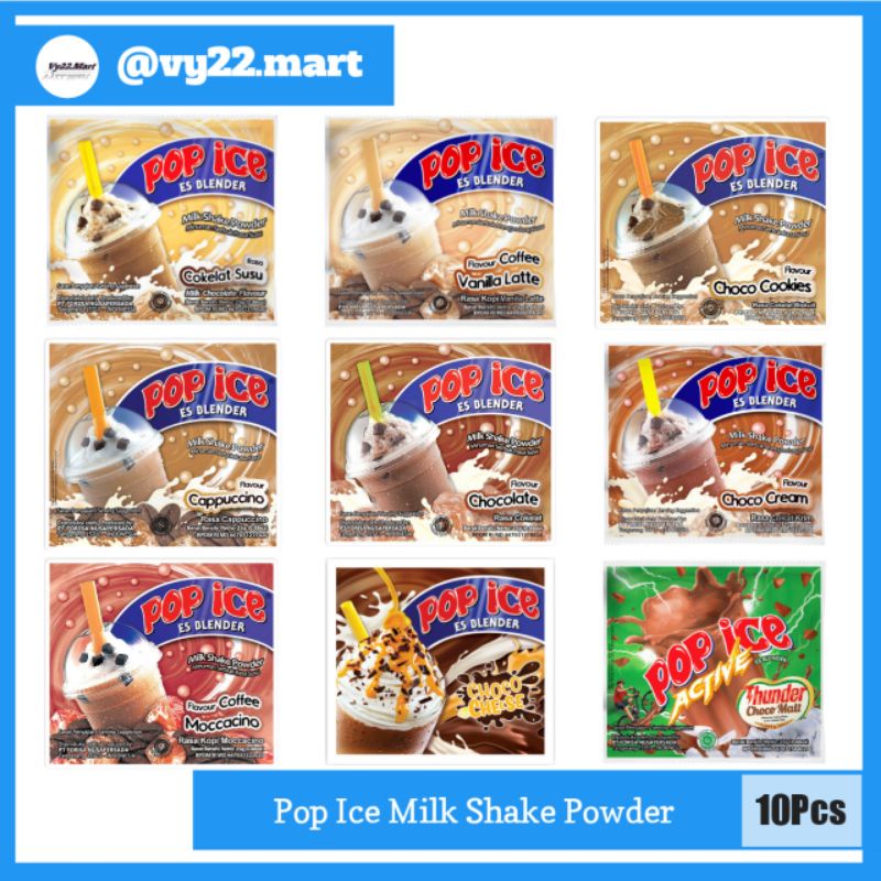 

Pop Ice Milk Shake Powder 1 Renceng = 10 Pcs (Part 2)