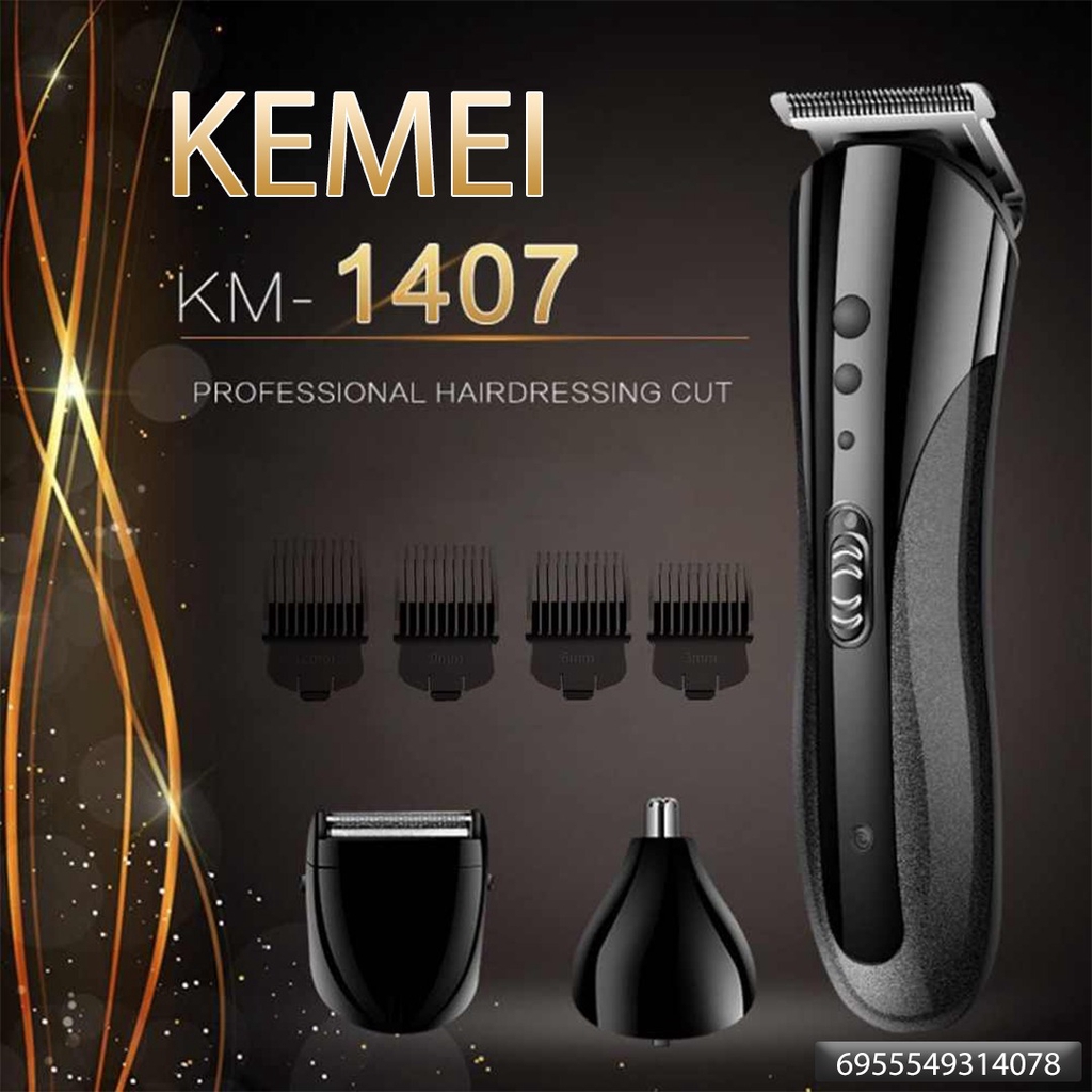 KMEI KM-1407 styling hair alat pencukur rambut jenggot elektrik portable kemei listrik alat cukur listrik pria mesin cukur pemangkas rambut