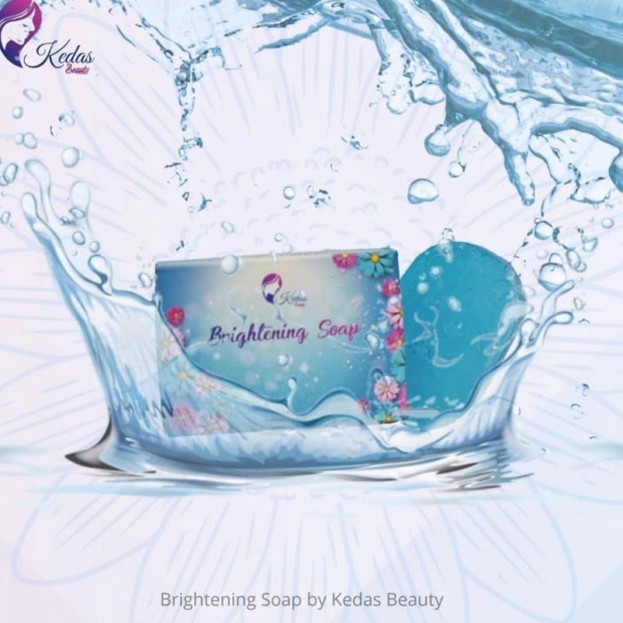 [ 1KG=20PCS ] Kedas Beauty Brightening Soap Sabun Pemutih Wajah Badan Tubuh Bpom Ori (BPOM)-1