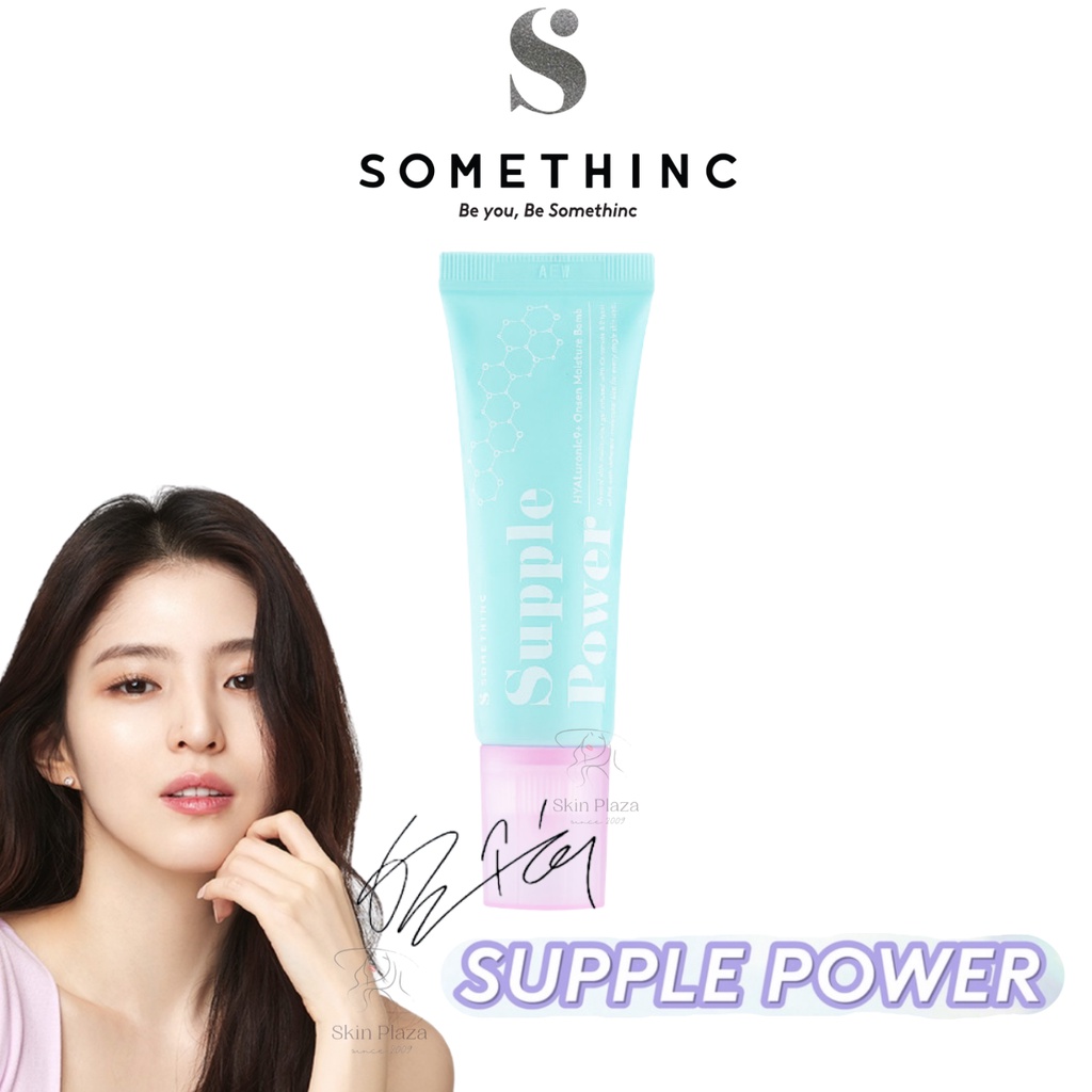 SOMETHINC Supple Power Hyaluronic9+Onsen Moisture Bomb Gel Krim Wajah 25ml Han So Hee