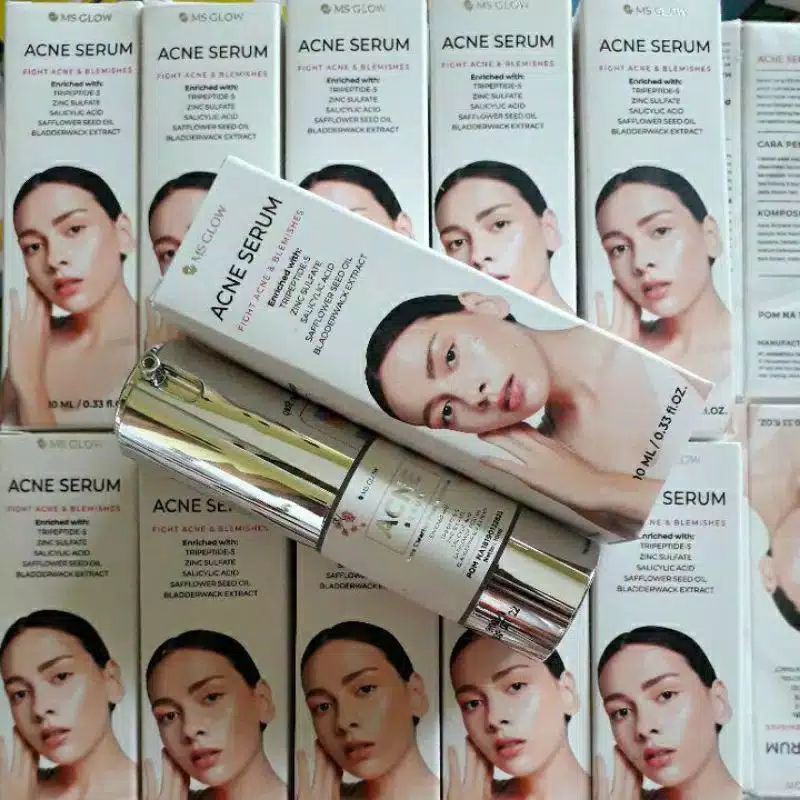 Acne Serum Mk glow/kemasan baru/15ml