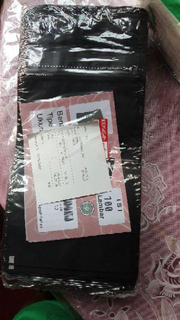 Standing Pouch Alumunium Foil Super Hitam Doff 500 + Zipper/ Kemasan Kopi 200-250gr / Keripik