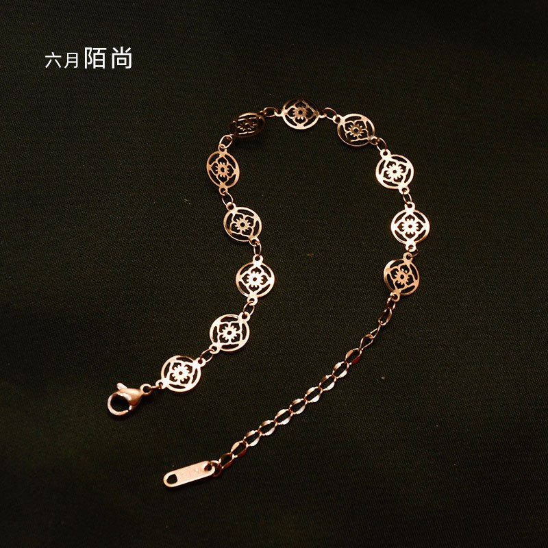 SALE Gelang Titanium Wanita Import Korea Stainless Anti Karat GK146 Cocok Hadiah