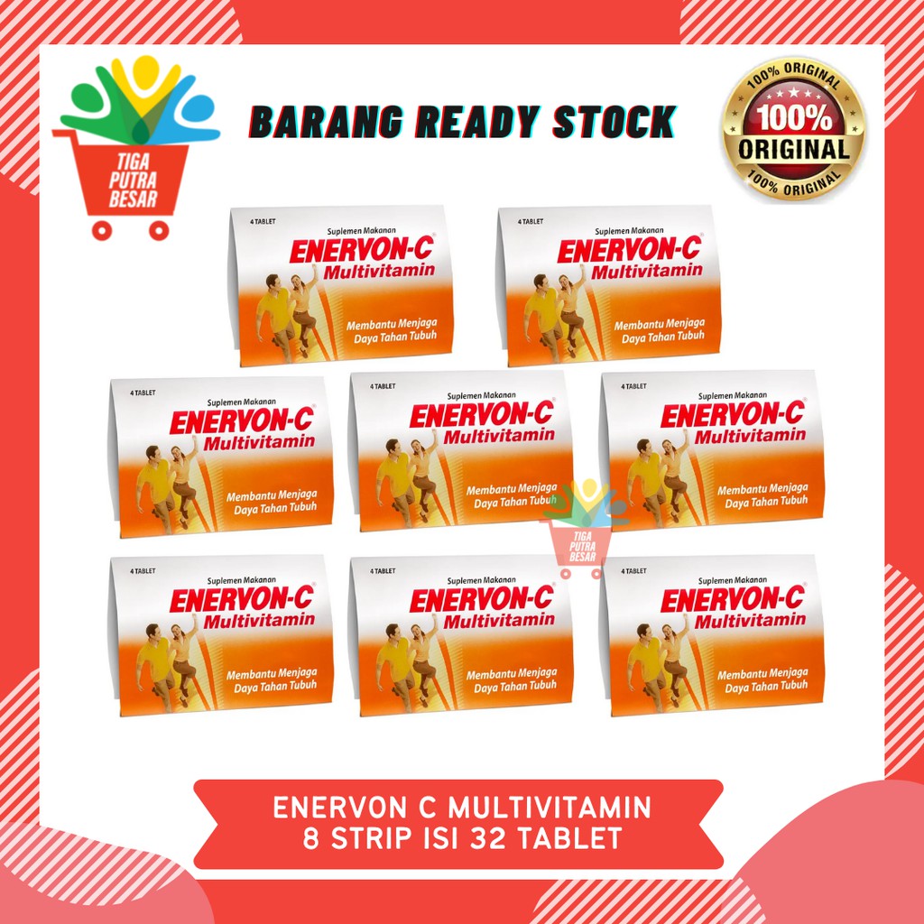 ENERVON C MULTIVITAMIN 500Mg PAKET 8 STRIP ISI 32 TABLET