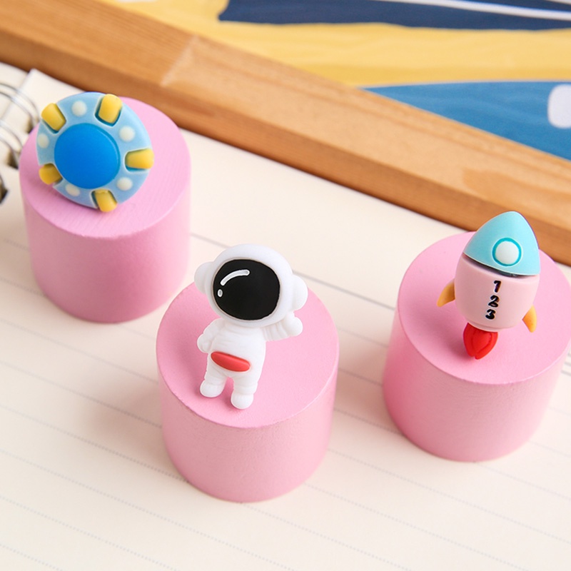5 Pcs Cartoon Space Series Pushpins Creative Cute Small Thumbtacks
