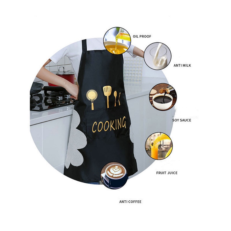 Apron Celemek Dapur Masak Celemek Barista Celemek Anti Air