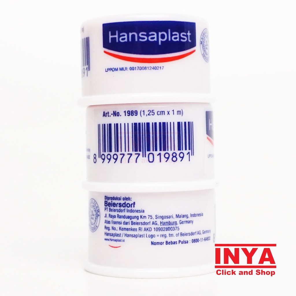 HANSAPLAST PLESTER ROLL KAIN SERBAGUNA 1.25cmX1m P3K Bandage