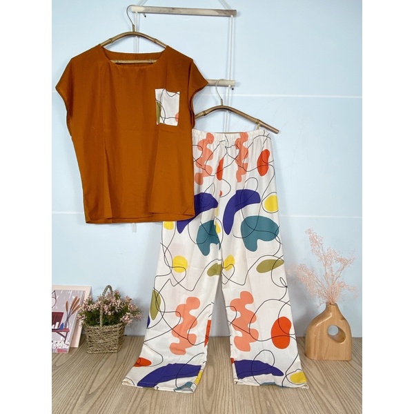 PIYAMA RAYON VISCOSE / PIYAMA MURAH / ONE SET RAYON/ BABYDOLL RAYON