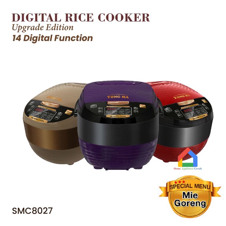 Jual Magic Com Yong Ma Digital SMC8027 / Rice Cooker Digital Yong Ma SMC8027 (2 L) Shopee