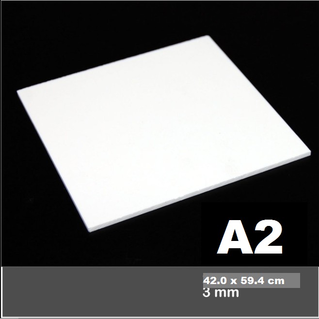 Akrilik A2 Lembaran 3mm Acrylic 3 mm Putih Solid Marga Cipta