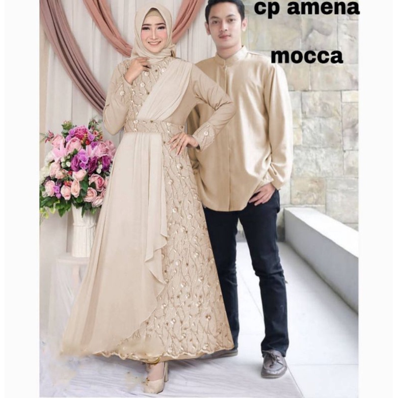 JCZR - Cp Amena / Baju Couple Muslim / Fashion Muslim Terbaru