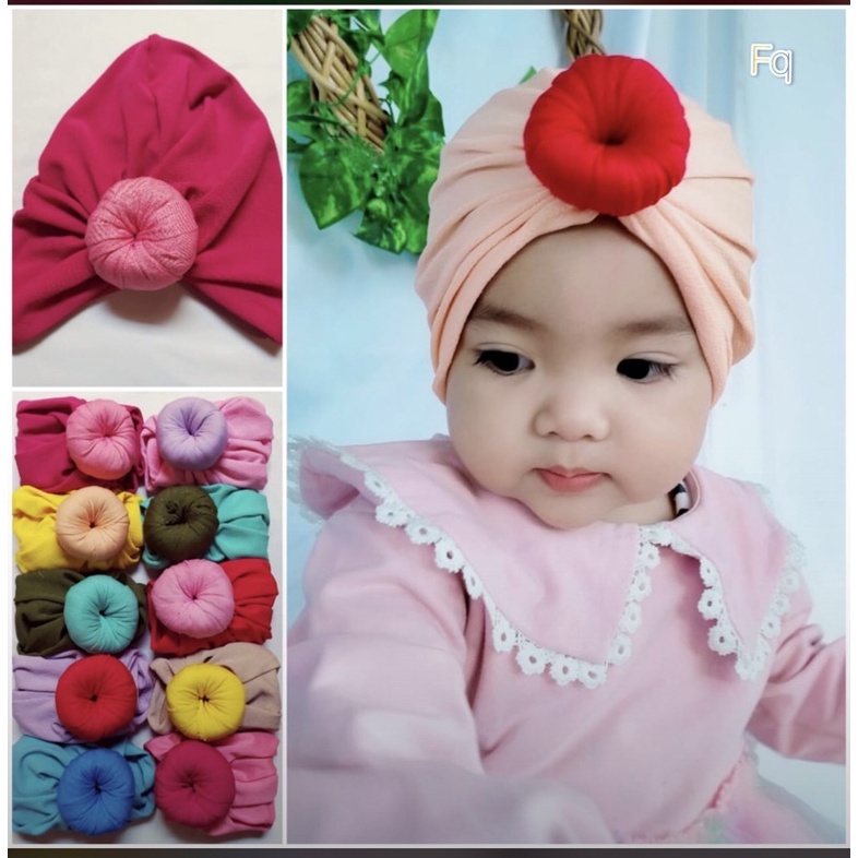 [KODE-DONAT KOMBI] /Turban anak / ciput bayi /topi turban anak