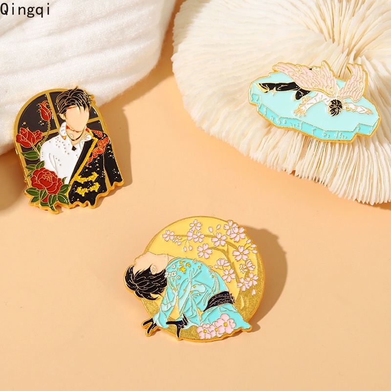Bros Pin Enamel Desain Kartun Anime Bahan Metal Untuk Pakaian