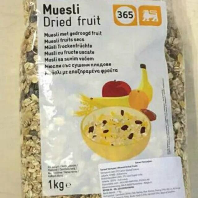 Jual Muesli Dried Fruit 1 kg Indonesia