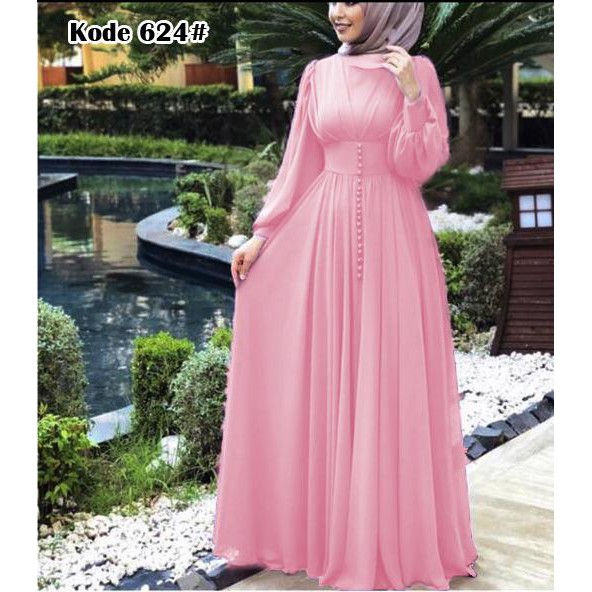 624# longdress fashion muslim terbaru // dress muslim//BAJU MUSLIM TERBARU