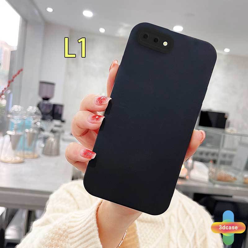 Case HP OPPO A15 A54 A5S A3S A16 A95 A7 A5 A9 A31 A53 2020 A12 A1K A16K A54S Reno 4 5F 4F A74 A15S A52 A11K A92 A35 A11 A93 A32 A72 A94 A53S F17 PRO A16S A12S Plain Color Silicone Angel Eyes Anti-fall Case