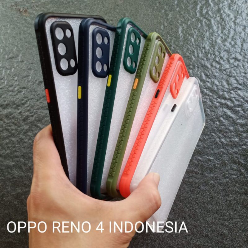 Case Oppo Reno 4 versi indonesia ( 9 model ) soft softcase softshell silikon cover casing kesing housing