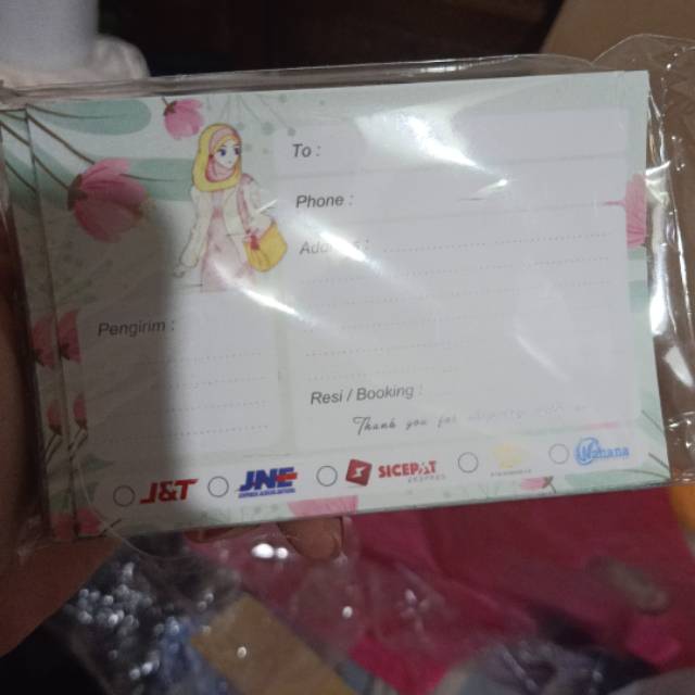 

Stiker pengiriman