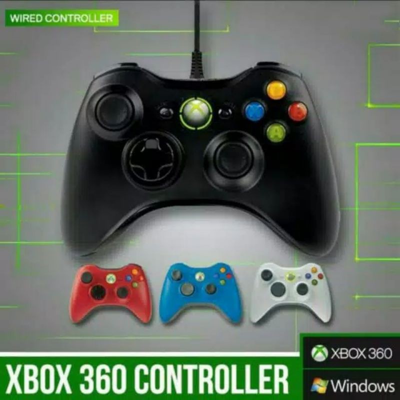 Stik gamepad XBOX 360 Wired Original Pabrik For / PC / Xbox 360 / Laptop