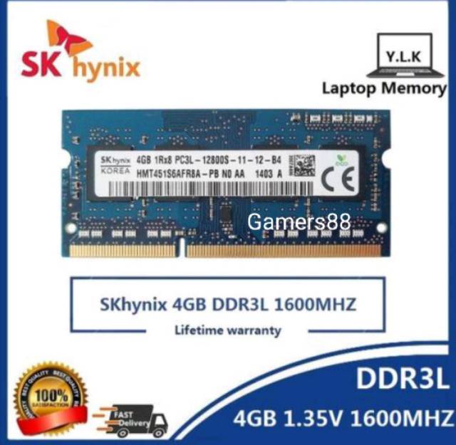 Ram Memory Hynix SODIMM Laptop 4GB DDR3 12800/1600 4G Sodim