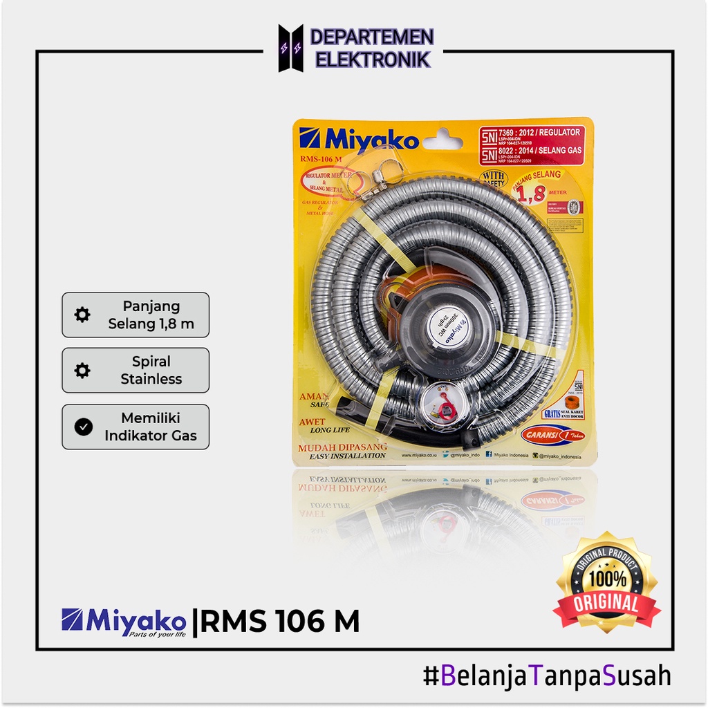 Miyako RMS 106 M Selang Regulator meter MURAH BANGET