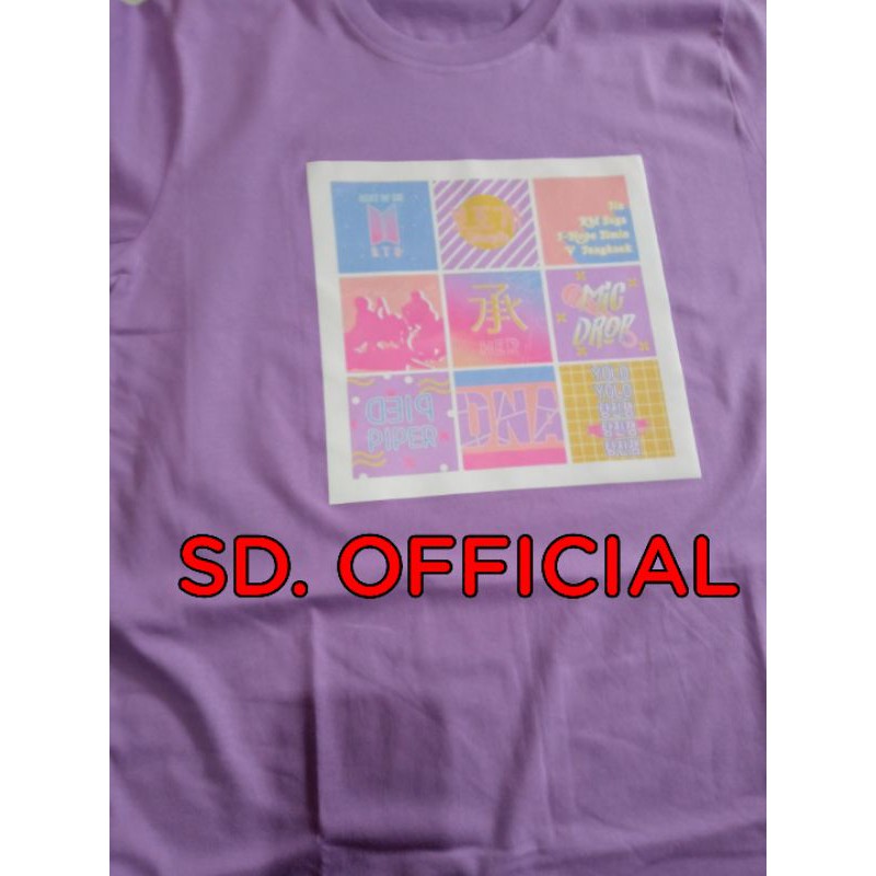 Kaos T-Shirt BTS Album Lyrics