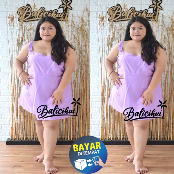 Balicihui Dress Monica Dress Jumbo Plus Size Dress Wanita Dress XXL XXXL 3XL Dress Pendek Wanita