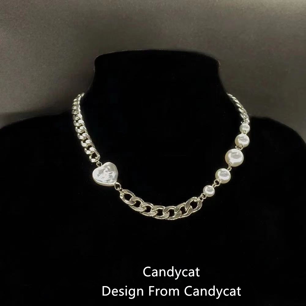 Cinta mutiara kalung untuk wanita niche desain kalung aksesoris sederhana trendy hip-hop In aksesori